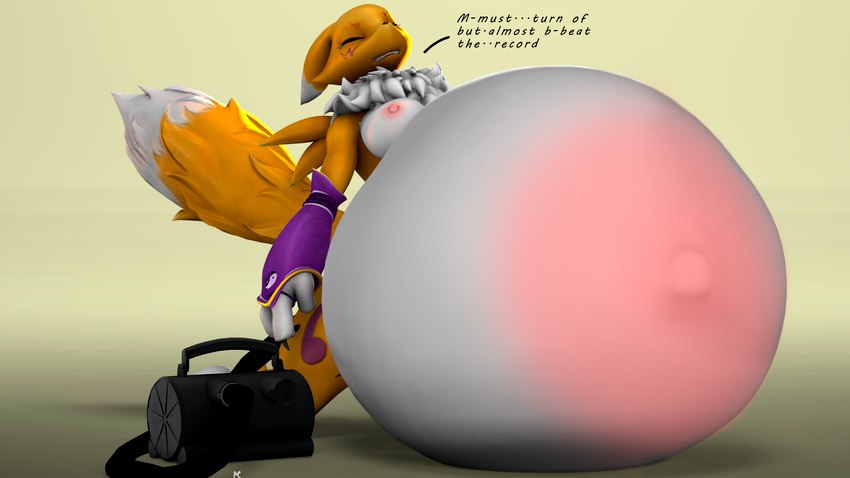 air_compressor air_inflation anthro close_to_bursting female hose hose_inflation inflation pump solo text vaalhard bandai_namco digimon canid digimon_(species) mammal renamon 16:9 3d_(artwork) digital_media_(artwork) english_text hi_res source_filmmaker_(artwork) widescreen