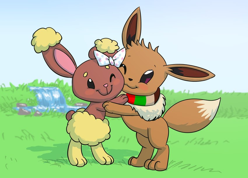 arth the eevee and cream the buneary (nintendo and etc) created by carniscorner