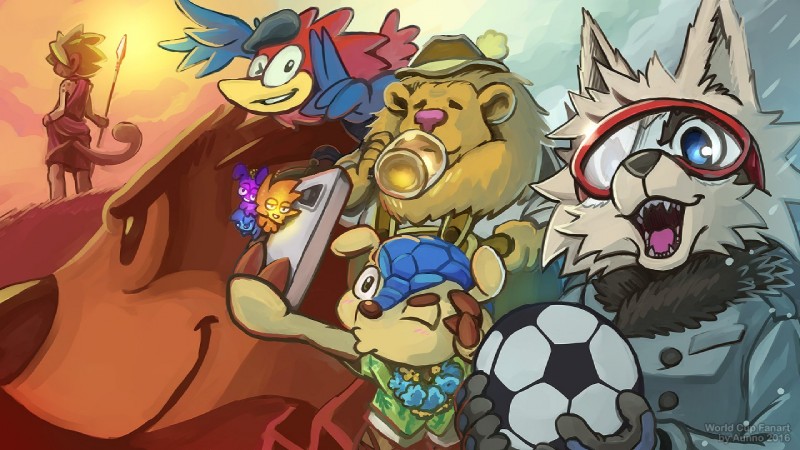 alcohol anthro ball beer beverage blush cellphone clothed clothing drinking duckface electronics eyewear fur goggles group male mascot phone selfie soccer soccer_ball sport aun61 fifa ato footix fuleco goleo_vi kaz_(fifa) nik_(fifa) striker_(fifa) zabivaka zakumi armadillo avian bird canid canine canis chicken domestic_dog felid galliform gallus_(genus) leopard lion mammal pantherine phasianid wolf xenarthran 16:9 2017 digital_media_(artwork) shaded widescreen