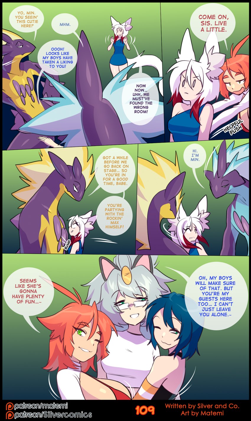 meagan, sergen, max, min, kat, and etc (silver soul (comic) and etc) created by matemi