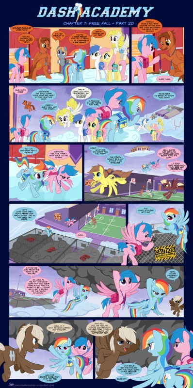 cloud female male text wings sorc friendship_is_magic hasbro my_little_pony mythology dumb-bell_(mlp) firefly_(pre-g4) fluttershy_(mlp) rainbow_dash_(mlp) rory_kenneigh surprise_(pre-g4) equid equine mammal mythological_creature mythological_equine pegasus 2017 absurd_res comic english_text hi_res