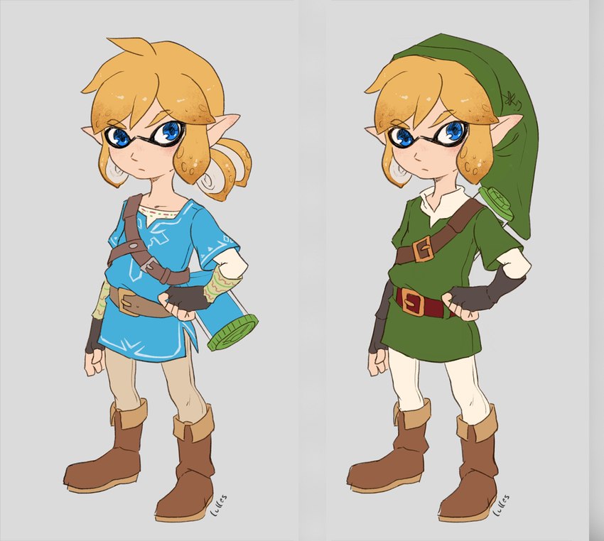 link and young link (the legend of zelda and etc) created by lulles