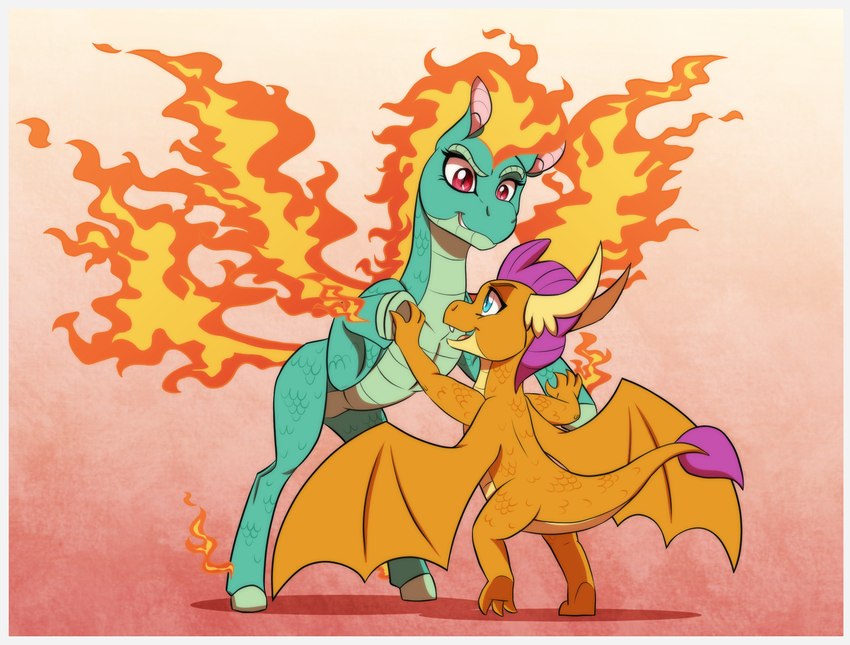 smolder and tianhuo (them's fightin' herds and etc) created by inuhoshi-to-darkpen