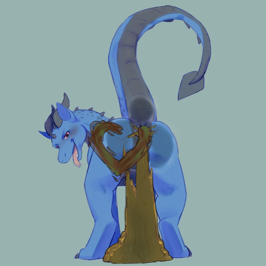 against_surface blue_body blue_scales blush butt butt_against_glass claws feces feces_on_ground feces_on_wall feral green_background grey_body grey_horn grey_scales heart_symbol horn looking_at_viewer looking_back looking_back_at_viewer male on_glass open_mouth open_smile orange_eyes pooping pooping_on_floor raised_tail scales scatplay simple_background smearing_feces smile solo tail teeth toe_claws tongue tongue_out thehuskydragon mythology alenn dragon mythological_creature mythological_scalie scalie hi_res