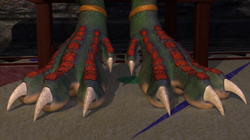 4_toes anklet anthro claws countershade_feet countershading curling_toes digitigrade feet floor foot_focus front_view green_body green_feet green_scales grey_floor jewelry male multicolored_body multicolored_scales pecs scales shadow soles solo stone_wall tan_body tan_scales tan_soles teeth text toe_claws toes two_tone_body two_tone_scales wall_(structure) white_claws wood wuffeet regrin dinosaur prehistoric_species reptile scalie theropod tyrannosaurid tyrannosauroid tyrannosaurus tyrannosaurus_rex 16:9 2019 3d_(artwork) digital_media_(artwork) widescreen