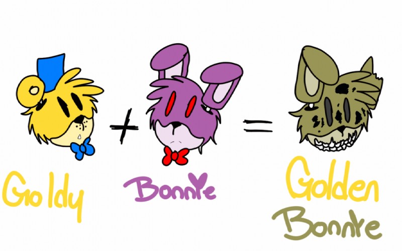bonnie, golden freddy, and springtrap (five nights at freddy's 3 and etc) created by flippyxflakyfan1235 (artist)
