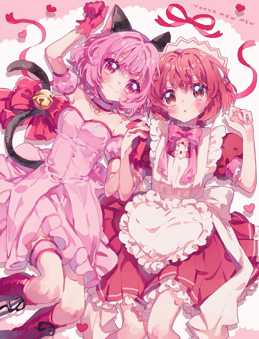 ichigo momomiya and mew ichigo (tokyo mew mew) created by kotocurtain