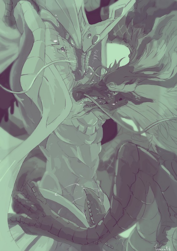 peng lai and poseidon (dragalia lost and etc) created by h rt2