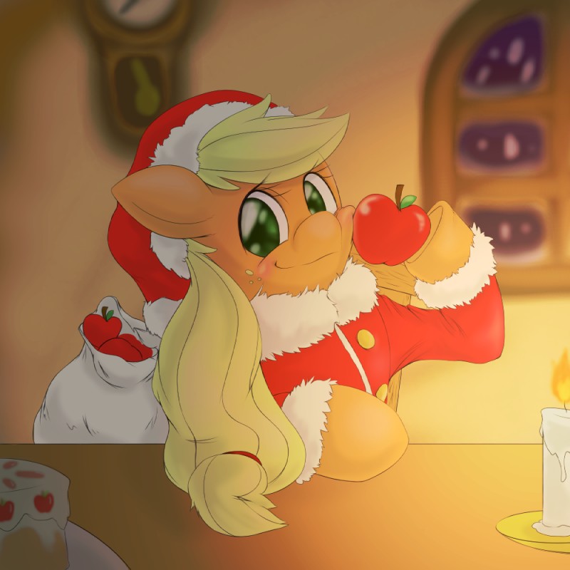 applejack (friendship is magic and etc) created by behind-space