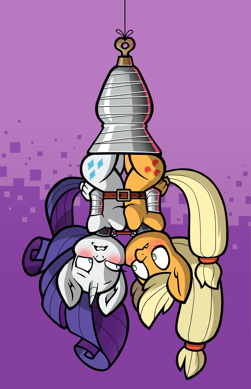 applejack and rarity (friendship is magic and etc) created by toonbat