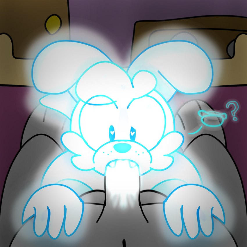 anthro bed bedroom big_breasts bodily_fluids breasts cum disembodied_hand duo faceless_character faceless_male fellatio female food furniture genital_fluids ghost_hand ghost_sex ghost_tail glowing glowing_body glowing_cum glowing_eyes glowing_nipples heart_eyes heart_symbol hot_dog male male/female nipples on_bed oral penile sex unusual_bodily_fluids unusual_cum unusual_genital_fluids sammydoggo_(artist) echo_(sammydoggo) animal_humanoid canid canine canis domestic_dog ghost humanoid mammal spirit 1:1