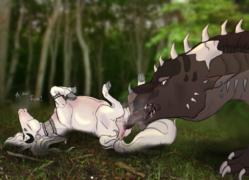 grunge dragon and virinia (mythology) created by lynxrush