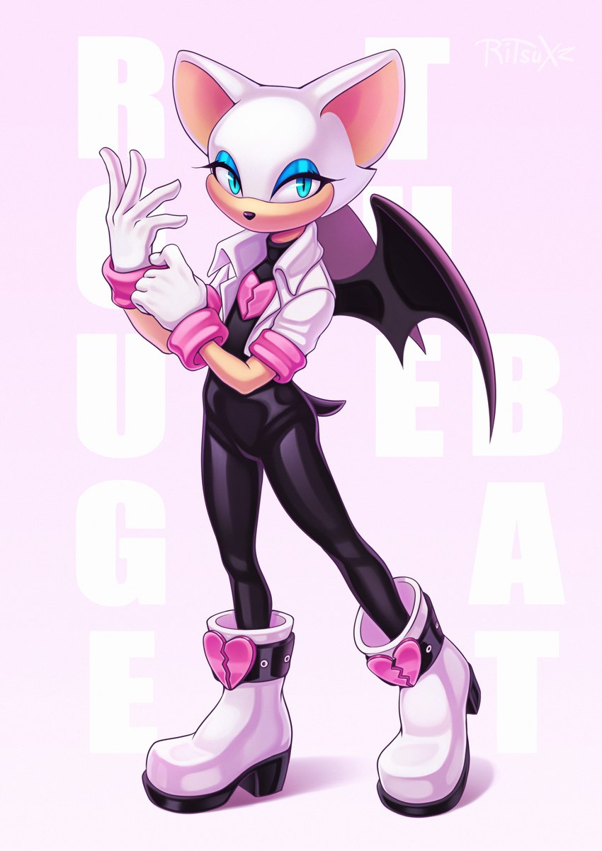 rouge the bat (sonic the hedgehog (series) and etc) created by ritsuxz