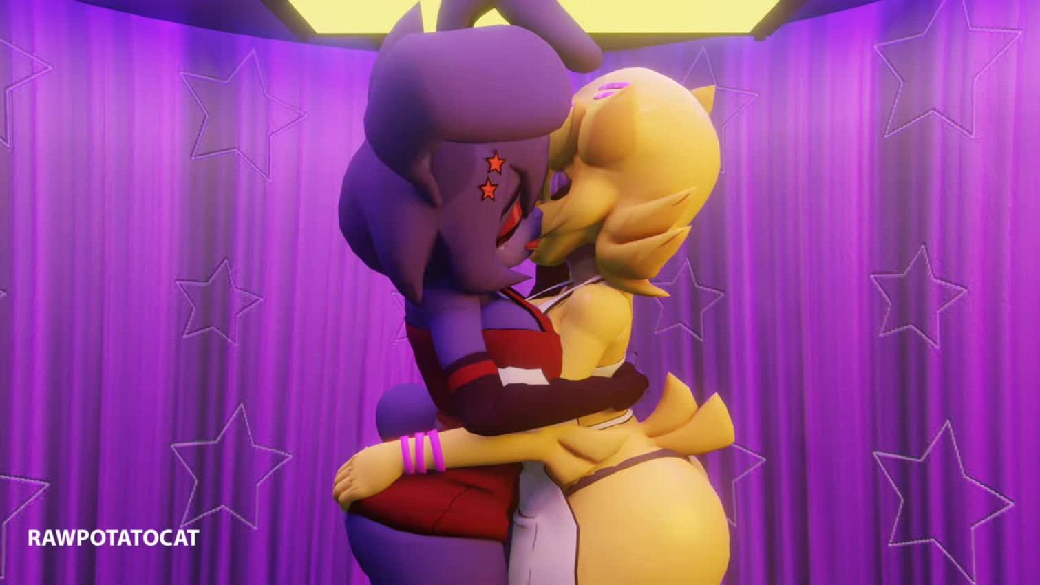 Fnia kissing