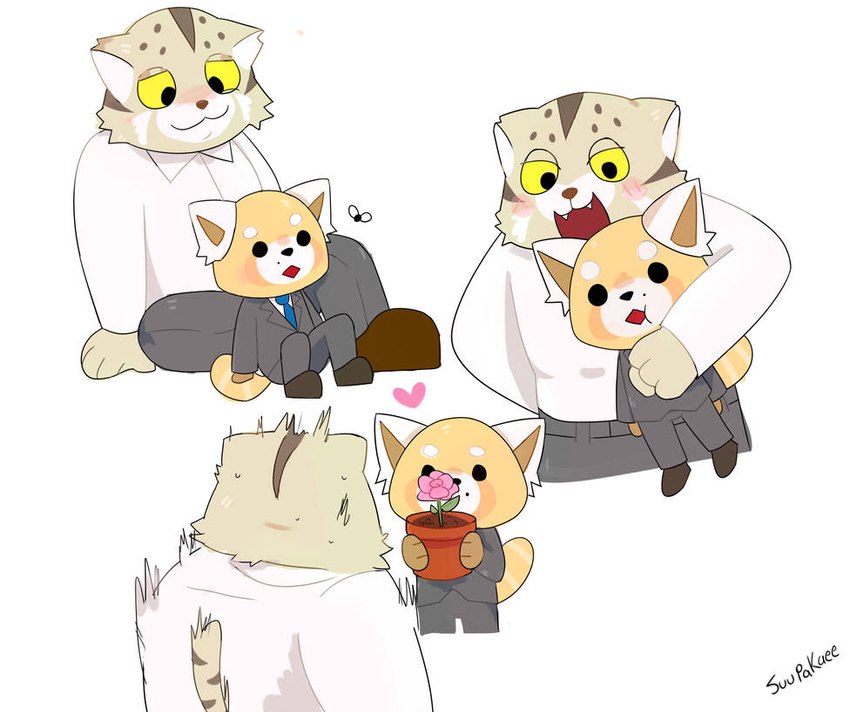 manumaru and resasuke (aggretsuko and etc) created by suupakaee