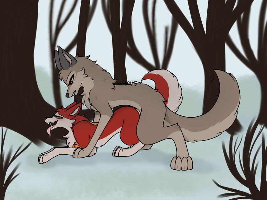 balto and jenna (universal studios and etc) created by naholadydragon