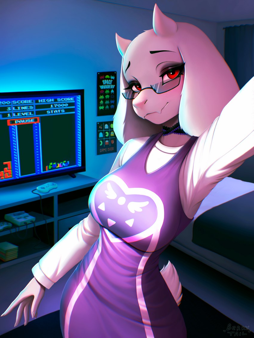 toriel (undertale (series) and etc) created by berry tail