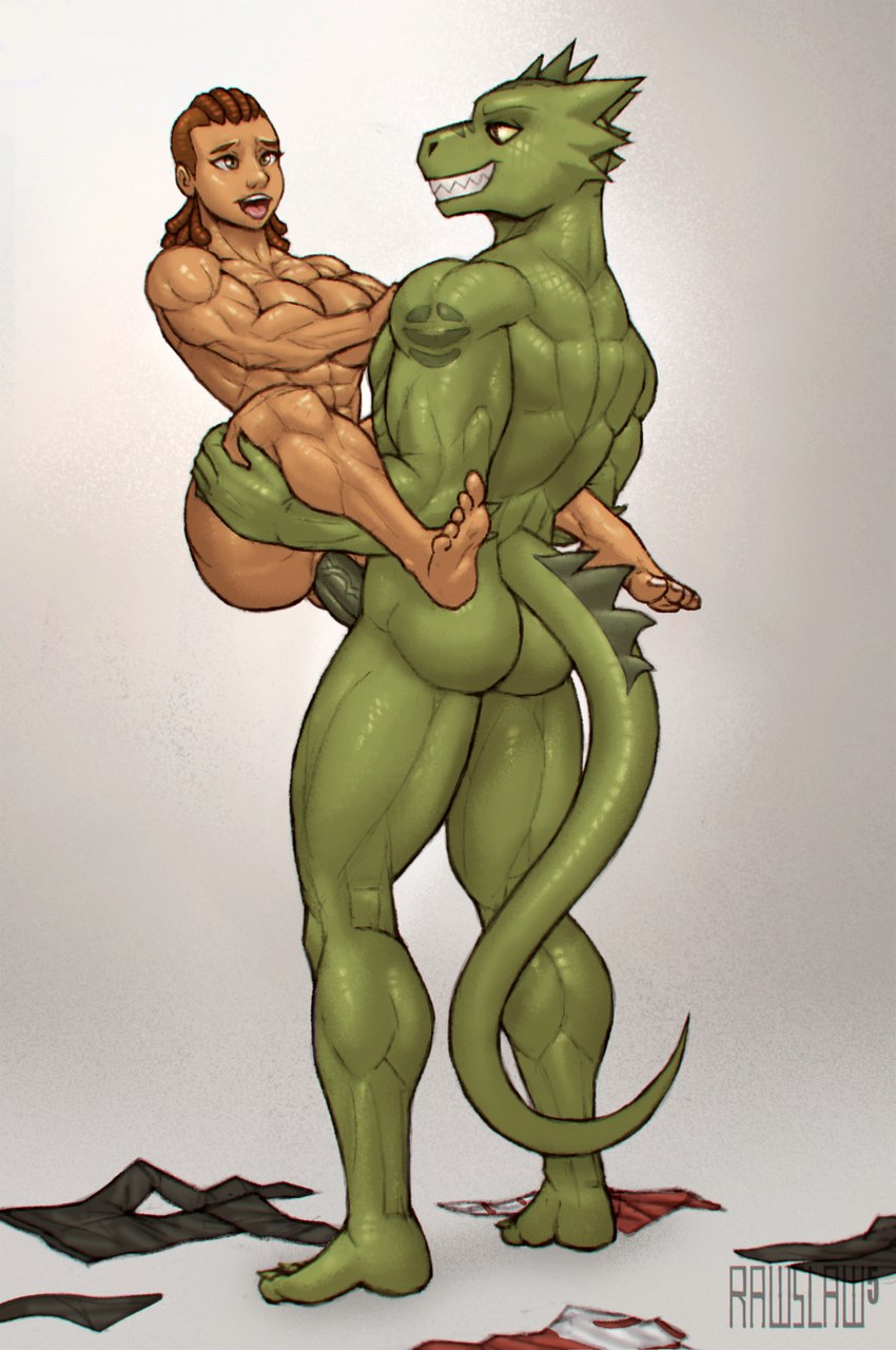 abs anthro anthro_penetrating anthro_penetrating_human back_muscles breasts brown_hair butt clothing discarded_clothing duo erection female female_penetrated fingers genitals green_body green_scales hair human_on_anthro human_penetrated humanoid_genitalia humanoid_penis interspecies male male/female male_penetrating male_penetrating_female muscular muscular_anthro muscular_female muscular_male nude open_mouth pecs pecs_with_breasts penetration penile penile_penetration penis penis_in_pussy pussy scales sex simple_background smile stand_and_carry_position standing standing_sex tail teeth thick_thighs vaginal vaginal_penetration vein veiny_penis rawslaw5 masters_of_the_universe mattel netflix she-ra_(copyright) she-ra_and_the_princesses_of_power lonnie_(she-ra) rogelio_(she-ra) human humanoid lizard mammal reptile scalie digital_media_(artwork) hi_res