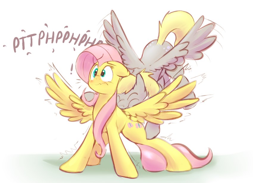 derpy hooves and fluttershy (friendship is magic and etc) created by braeburned