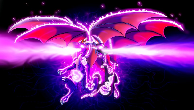 cynder and spyro (the legend of spyro and etc) created by plaguedogs123