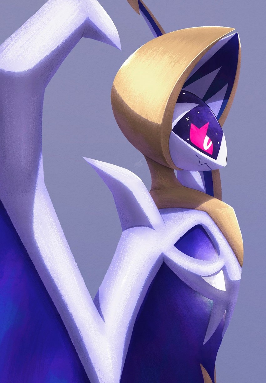 ambiguous_gender looking_forward mouth_closed pink_pupils pink_sclera pose pupils shadow simple_background solo white_eyes wings kaeria_musi nintendo pokemon generation_7_pokemon legendary_pokemon lunala pokemon_(species) 2024 digital_media_(artwork) hi_res