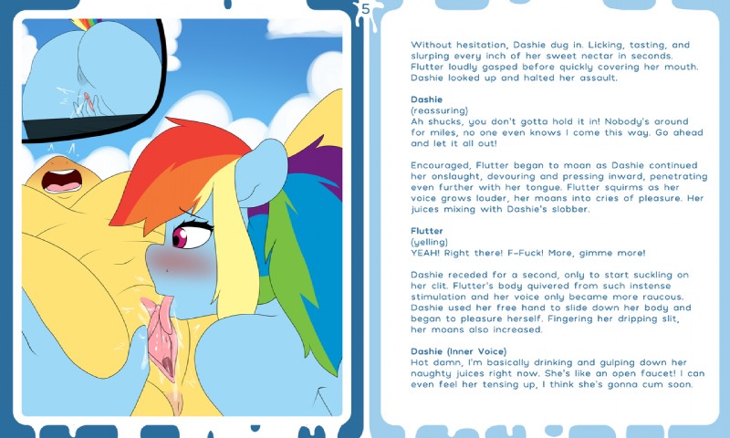 fluttershy and rainbow dash (friendship is magic and etc) created by spunkubus