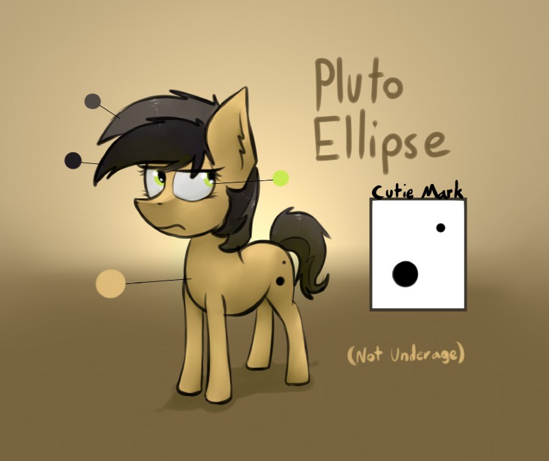 female feral side_view simple_background solo text marsminer hasbro my_little_pony fan_character pluto_ellipse earth_pony equid equine horse mammal pony 2016 digital_media_(artwork) english_text hi_res model_sheet shaded soft_shading