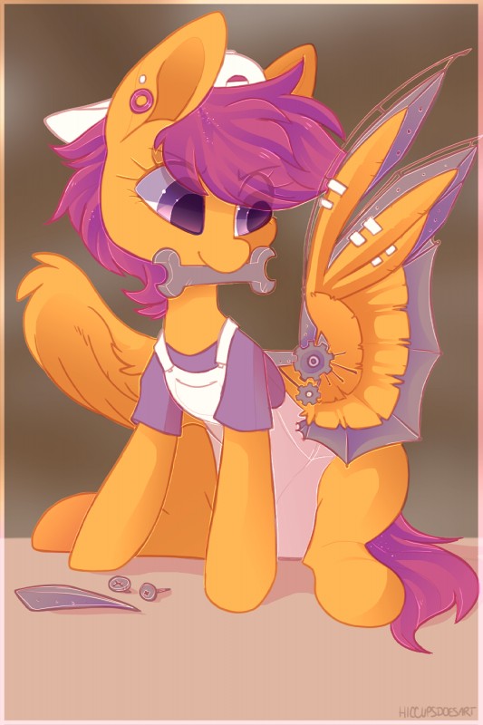 scootaloo (friendship is magic and etc) created by hiccyart