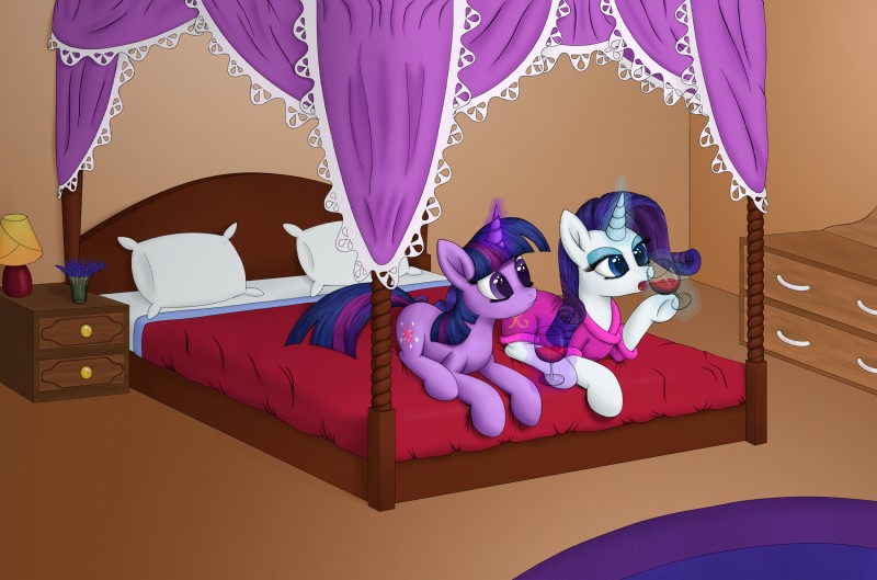 rarity and twilight sparkle (friendship is magic and etc) created by furor1