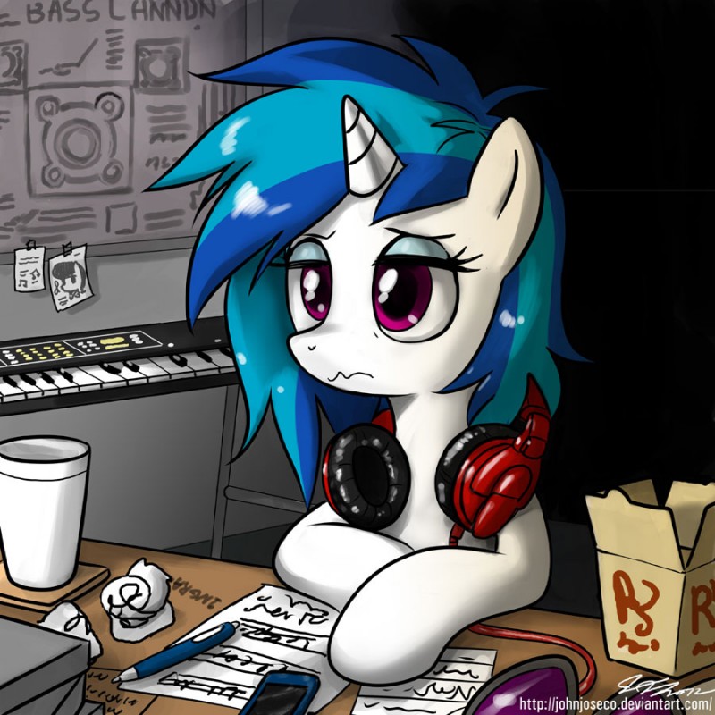 octavia and vinyl scratch (friendship is magic and etc) created by john joseco