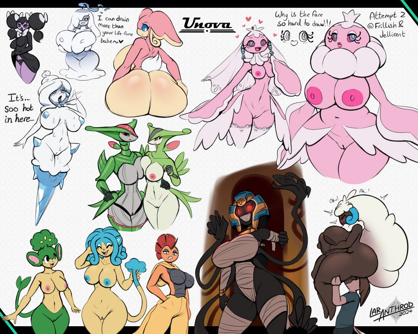 anthro anthrofied big_breasts big_butt blue_hair blush body_blush breasts butt butt_blush candle female genitals green_body hair huge_breasts huge_butt male male/female nipples nude oral pink_body pussy text white_body wide_hipped_female wide_hips latiar nintendo pokemon audino cofagrigus frillish future_pokemon generation_5_pokemon generation_9_pokemon gothorita humanoid iron_leaves jellicent legendary_pokemon litwick pansage paradox_pokemon pokemon_(species) scrafty simipour vanillish virizion whimsicott 2024 5:4 english_text hi_res