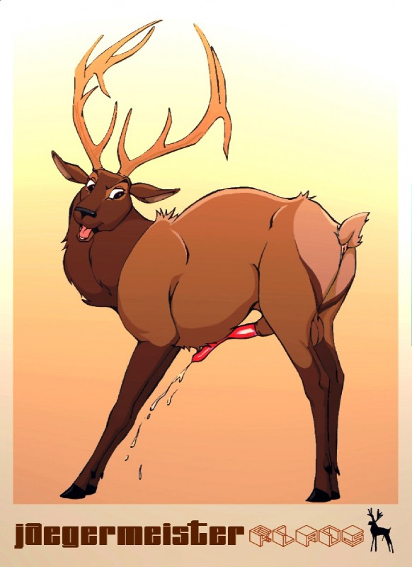 anatomically_correct anatomically_correct_genitalia anatomically_correct_penis animal_genitalia animal_penis antlers anus balls belly_slapping bodily_fluids brown_body brown_fur butt cervine_genitalia cervine_penis cervine_sheath cum cumshot ejaculation erection feral fur genital_fluids genitals gradient_background hooves horn male masturbation nude open_mouth orgasm penile penile_masturbation penis quadruped sheath simple_background solo standing tail tongue unguligrade klaus_doberman cervine deer elk mammal digital_media_(artwork) hi_res