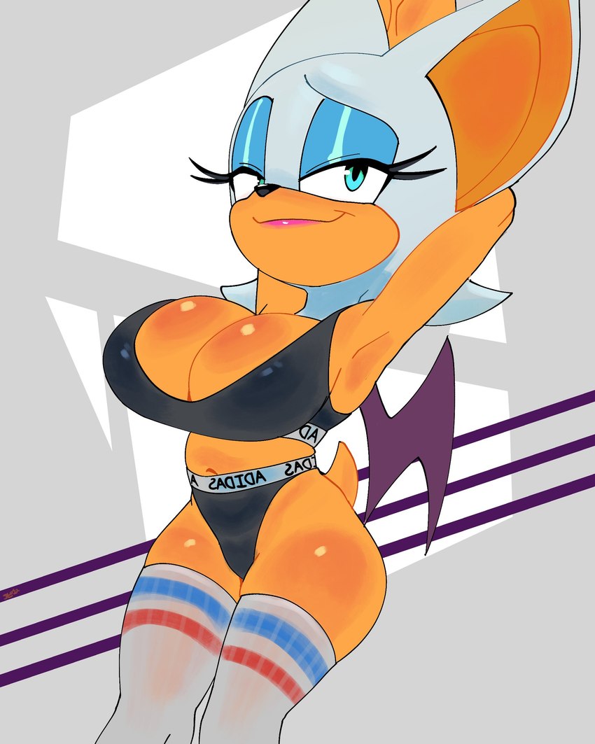 rouge the bat (sonic the hedgehog (series) and etc) created by thehumancopier