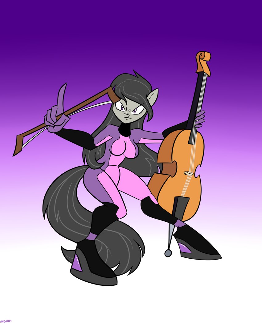 anthro bow_(stringed_instrument) bowed_string_instrument cello female musical_instrument solo string_instrument zero_suit mysteryfanboy91 friendship_is_magic hasbro metroid my_little_pony nintendo octavia_(mlp) earth_pony equid equine horse mammal pony 2014 digital_media_(artwork) hi_res