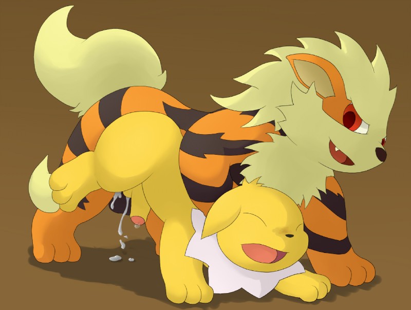 anal anal_penetration balls bodily_fluids cum cum_in_ass cum_inside duo erection feral genital_fluids genitals male male/male male_penetrated male_penetrating male_penetrating_male nude penetration penis sex simple_background infinitydoom nintendo pokemon arcanine canid canine eeveelution generation_1_pokemon jolteon mammal pokemon_(species)