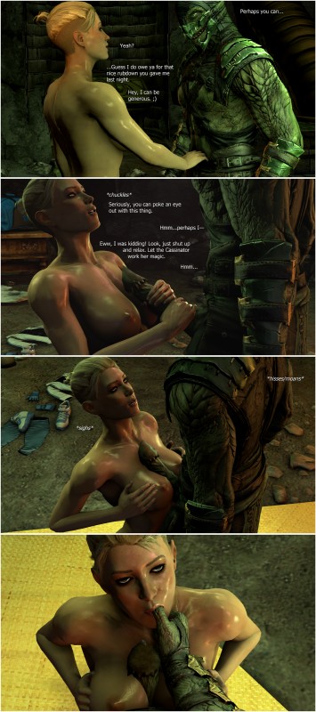 anthro big_breasts breast_play breasts dialogue duo female female_on_anthro first_person_view handjob human_focus human_on_anthro interspecies male male/female male_on_human male_pov muscular muscular_female not_furry_focus nude penile sex text titfuck smokescreen117 mortal_kombat cassie_cage reptile_(mortal_kombat) human lizard mammal reptile saurian_(mortal_kombat) scalie 2018 3d_(artwork) absurd_res digital_media_(artwork) english_text hi_res