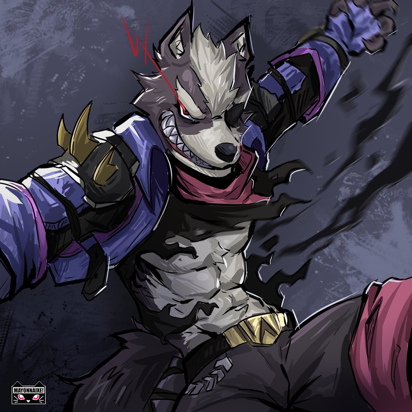 wolf o'donnell (nintendo and etc) created by lumii