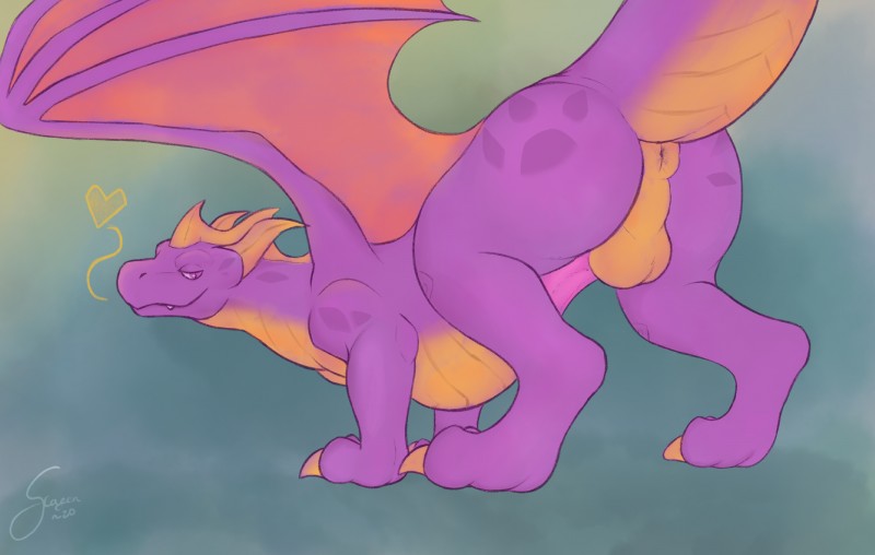 spyro (european mythology and etc) created by scafen (artist)