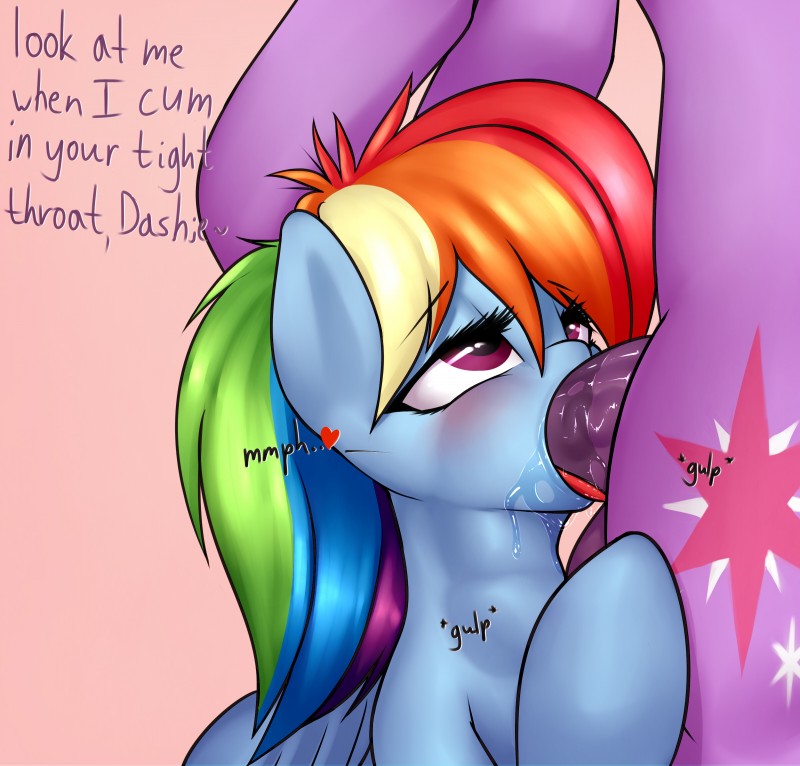 rainbow dash and twilight sparkle (friendship is magic and etc) created by elzzombie