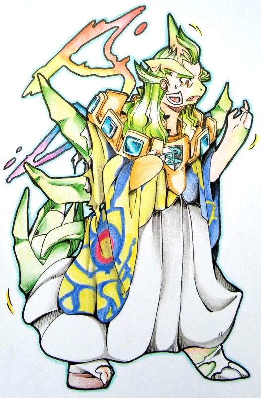 2_toes 3_fingers 4_fingers ahoge bodily_fluids cape claws clothing double_helix eye_scar eyebrows facial_scar fangs feet fingers footwear frown fused_fingers gold_(metal) gold_jewelry green_body green_hair green_tail growth hair head_crest human_to_anthro jewelry legwear light_body light_skin logo looking_at_hand looking_at_self male motion_lines open_frown open_mouth orange_eyes outline robe sandals scar shocked shoes simple_background snout socks solo species_transformation spikes standing surprise sweat sweatdrop tail tail_growth tan_body tan_skin teeth toe_claws toes torn_clothing transformation white_background white_claws fujoshiineko nintendo pokemon team_plasma ghetsis generation_6_pokemon human mammal mega_evolution mega_tyranitar pokemon_(species) reptile scalie 2017 absurd_res full-length_portrait hi_res portrait traditional_media_(artwork)