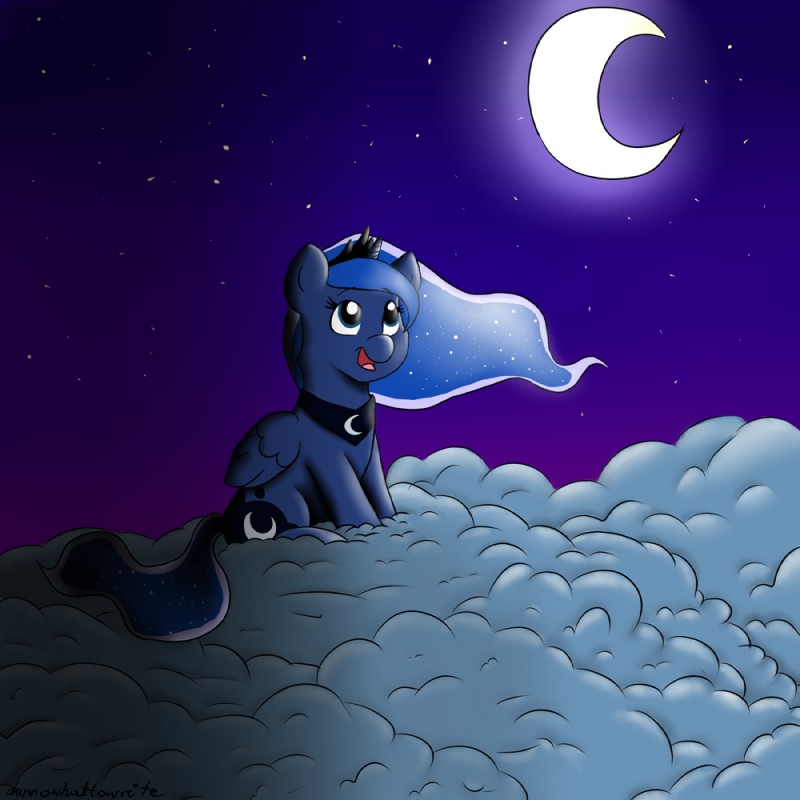 blue_body blue_feathers chibi feathered_wings feathers female feral horn moon solo wings dunnowhattowrite friendship_is_magic hasbro my_little_pony mythology princess_luna_(mlp) equid equine mammal mythological_creature mythological_equine winged_unicorn 1:1