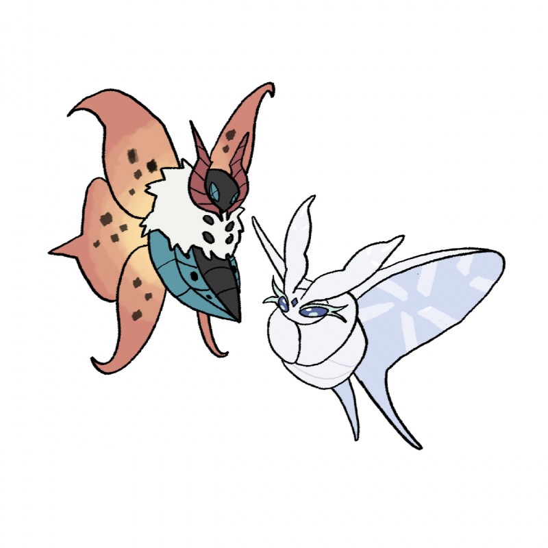 4_arms 6_wings ambiguous_gender antennae_(anatomy) arthropod_abdomen black_abdomen black_body black_exoskeleton black_spots black_wings blue_abdomen blue_body blue_exoskeleton blue_eyes dewlap_(anatomy) duo exoskeleton eyelashes female feral flying forehead_gem fur gem insect_wings korean lepidopteran_wings long_eyelashes looking_at_another midair multi_arm multi_limb multi_wing multicolored_abdomen multicolored_body multicolored_exoskeleton orange_wings red_antennae simple_background spots spotted_abdomen spotted_wings two_tone_abdomen two_tone_body two_tone_exoskeleton two_tone_wings white_abdomen white_antennae white_background white_body white_fur white_wings wings it-kills-i nintendo pokemon arthropod frosmoth generation_5_pokemon generation_8_pokemon insect lepidopteran pokemon_(species) volcarona 1:1 2019 digital_drawing_(artwork) digital_media_(artwork) full-length_portrait hi_res portrait