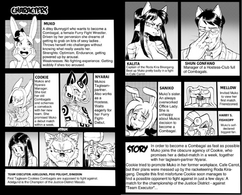 anthro breasts cleavage clothed clothing ear_piercing ear_ring eyewear female glasses hammer heart_symbol jumpsuit male piercing ring_piercing serious smile text tools whiskers zipper zipper_jumpsuit daigaijin furryfight_chronicles adelgund cookie_(furryfight_chronicles) dinedon harry_fishkopp kalita_(furryfight_chronicles) mellow_(furryfight_chronicles) muko nyarai_(furryfight_chronicles) peki_polight saniko shun_gonfano avian bird canid canine canis cheetah domestic_cat domestic_dog eurasian_red_squirrel felid feline felis fish fox german_shepherd herding_dog lagomorph leporid mammal marine pastoral_dog penguin poodle rabbit rodent sciurid tree_squirrel english_text monochrome