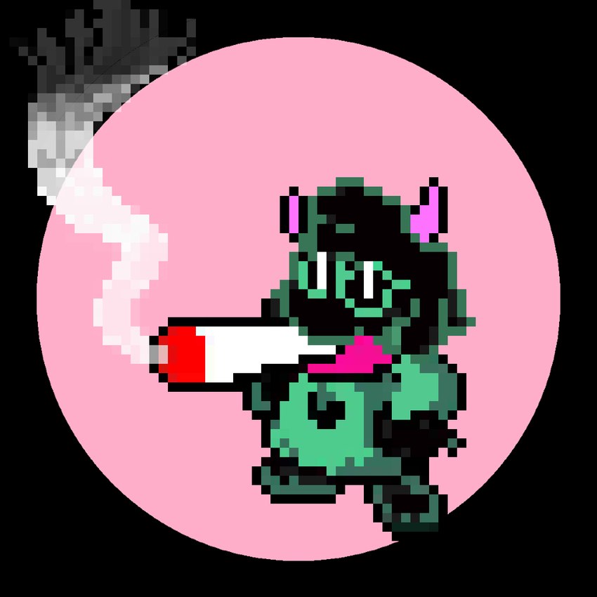 ralsei (ralsei smoking blunt and etc) created by asmodeusss and third-party edit