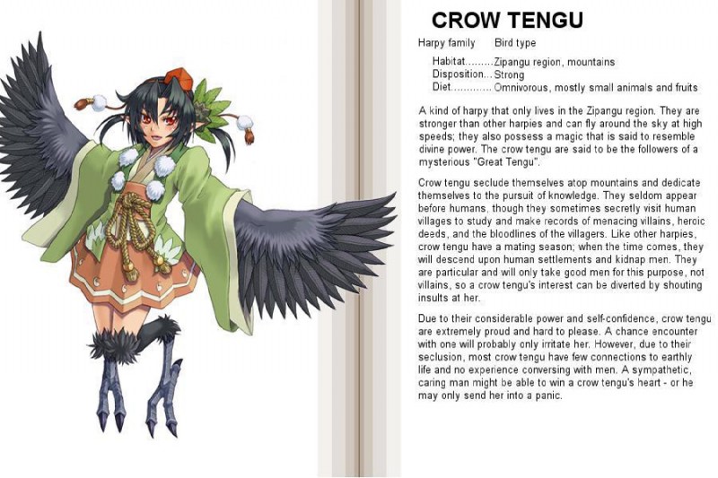 monster girl profile created by kenkou cross and third-party edit