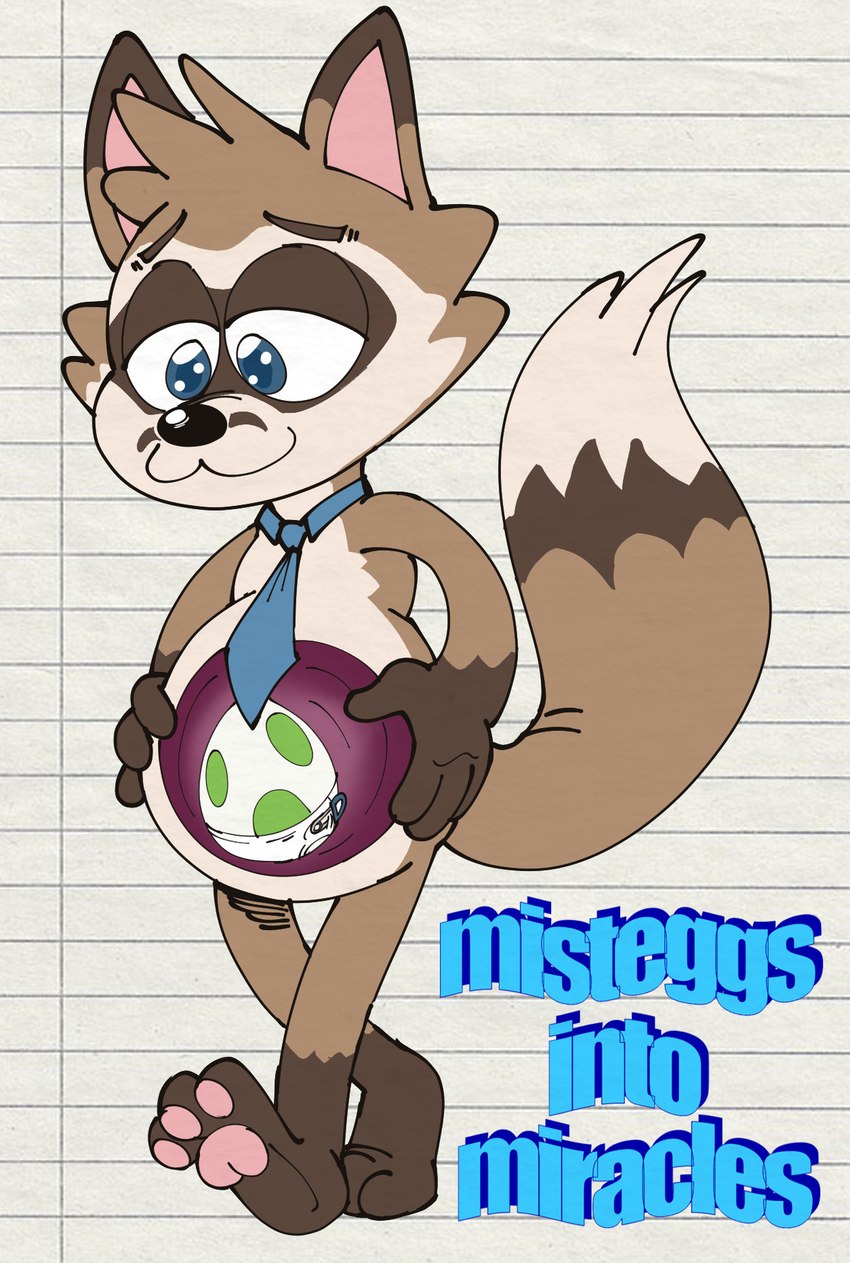 :3 anthro belly big_belly blue_eyes brown_body brown_fur cheek_tuft diaper dipstick_ears dipstick_tail ear_markings egg eyebrows facial_tuft fur gloves_(marking) head_tuft holding_belly internal leg_markings male markings mascot mostly_nude multicolored_ears necktie necktie_only pawpads pink_inner_ear pink_pawpads pointy_ears pregnant pregnant_male prick_ears socks_(marking) solo tail tail_markings tan_body tan_fur text tuft what fiztheancient furaffinity upload_policy_2.7 fender canid canine domestic_ferret fox hybrid mammal mustelid musteline true_musteline weasel 2024 english_text hi_res