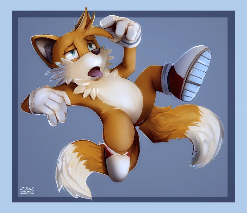 anthro clothing gloves handwear male solo virus.exe sega sonic_the_hedgehog_(series) miles_prower canid canine fox mammal absurd_res digital_media_(artwork) hi_res