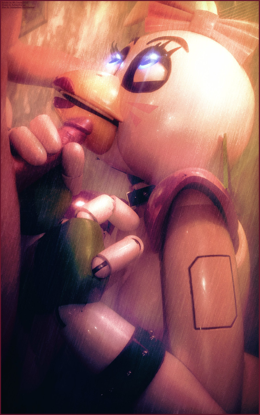 accessory anthro arm_accessory bathing beak blue_eyes bow_ribbon breasts droplets duo female genitals hair hair_accessory hair_bow hair_ribbon lipstick looking_up_at_partner machine makeup male male/female on_model penis ribbons sex shower shower_sex showering solo water white_body mrcourage616 ashley_orange_(modeler) five_nights_at_freddy's five_nights_at_freddy's:_security_breach scottgames steel_wool_studios glamrock_chica animatronic avian bird chicken galliform phasianid robot 3d_(artwork) absurd_res digital_media_(artwork) hi_res