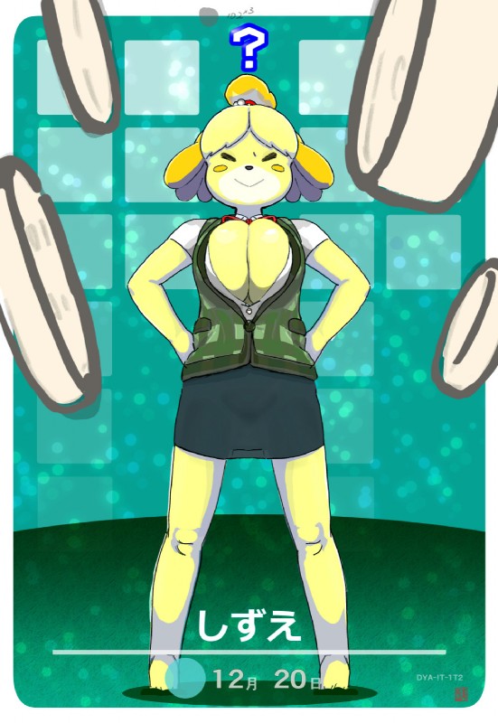 isabelle (animal crossing and etc) created by mattadamichi