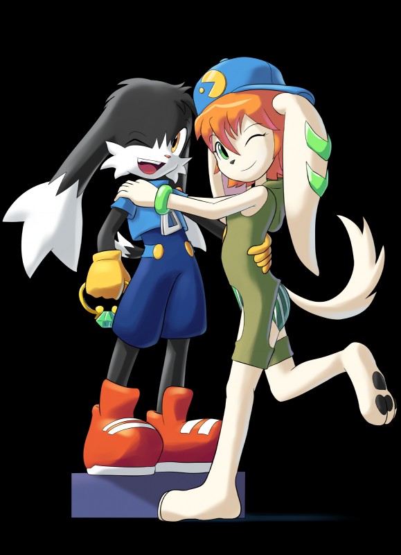 klonoa and milla basset (klonoa (series) and etc) created by goshaag